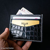 Bifold wallet made of Pueblo leather (Badalassi Carlo)