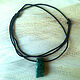  клинохлор на шнуре. Подвеска. H4ndmaking. Ярмарка Мастеров.  Фото №7