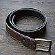 Leather belt, double-sided, Straps, Moscow,  Фото №1