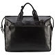 Leather business bag 'mark '(black). Men\'s bag. Russian leather Guild. My Livemaster. Фото №4