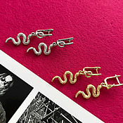 Украшения handmade. Livemaster - original item Silver SNAKE Earrings. Gift girl. Handmade.