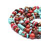 Order Long in the African heat beads, coral, turquoise Tibetan beads Bronzit. Ritasdreams (ritasdreams). Livemaster. . Beads2 Фото №3