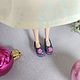 Order Shoes for Doll Princess Disney colour- blue 18mm. Olga Safonova. Livemaster. . Clothes for dolls Фото №3