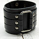Triple Genuine Leather Bracelet. Cuff bracelet. SUNGAZER leather products. Online shopping on My Livemaster.  Фото №2