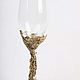 Glass for sparkling wine 'Firebird'. Wine Glasses. Best-gifs valentin. My Livemaster. Фото №6
