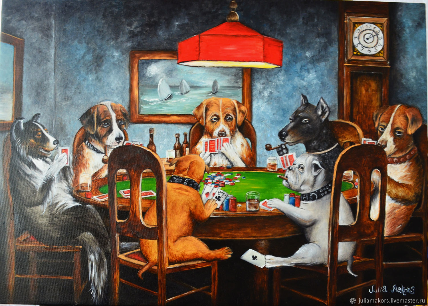 Собаки играют в покер кулидж