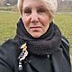 Брошь булавка ручной работы птичка из рафии Удод вышивка эко подарки. Брошь-булавка. Украшения Ukraševic. Ярмарка Мастеров.  Фото №4