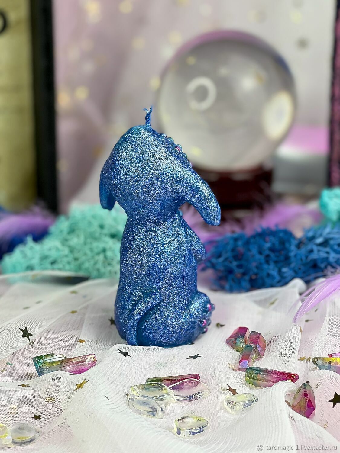 молд магическая сова. магические фракталы. волшебные формы. силиконовые формы для магических свечей. необычный фон.