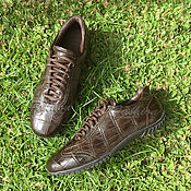Обувь ручной работы handmade. Livemaster - original item Alligator sneakers SUPERB. Handmade.