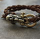 Leather bracelet Viking. Bead bracelet. MintTiger. Online shopping on My Livemaster.  Фото №2