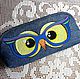 Glasses case textile Owl. Eyeglass case. Tera. Bags and backpacks with embr. Online shopping on My Livemaster.  Фото №2