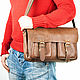 Leather bag 'Dandy' light brown, Classic Bag, St. Petersburg,  Фото №1