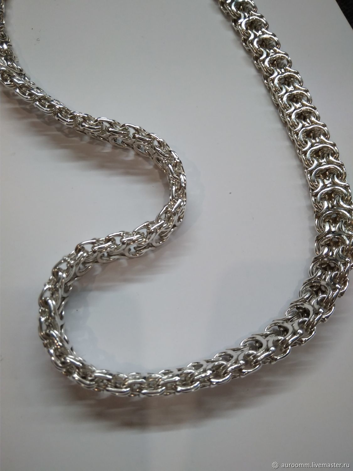 Плетение рамзес серебро цепочка мужская фото