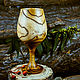 Wooden glass made of wood natural Siberian elm G1, Wine Glasses, Novokuznetsk,  Фото №1