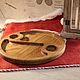 Менажница из дуба Инь-Янь 30х30х2. Менажницы. Wood Light Loft. Ярмарка Мастеров.  Фото №5