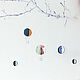 Интерьерная подвеска Воздушный шар, белый. Подвески. Витражи Насти Зайцевой (zaytsevaglass). Ярмарка Мастеров.  Фото №6