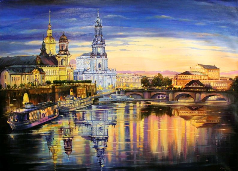 Москва картины маслом на холсте