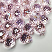 Материалы для творчества handmade. Livemaster - original item Beads Drops 10/8mm Pink 1 piece Briolettes. Handmade.