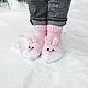 Knitted Socks funny Bunnies, Socks, Segezha,  Фото №1