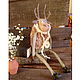  Christmas deer doll interior. Figurines. Polina Korotyuk (Polulay dolls). Online shopping on My Livemaster.  Фото №2