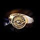 All-Seeing Eye Ring of silver 925 and brass jewelry dimensionless, Rings, Moscow,  Фото №1