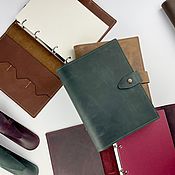 Канцелярские товары handmade. Livemaster - original item Diary Notebook A5 made of genuine leather. Handmade.