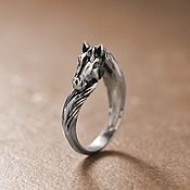 Украшения handmade. Livemaster - original item Horse, silver ring. Handmade.