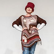 Одежда handmade. Livemaster - original item Hundertwasser Window sweater option 6. Handmade.