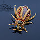 Cicada with ammolite. Brooches. N_Belokon_jewelry. My Livemaster. Фото №4