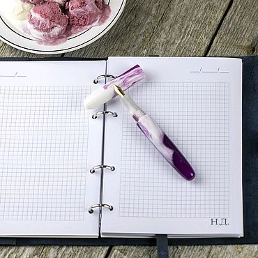 Канцелярские товары ручной работы. Ярмарка Мастеров - ручная работа Ручка перьевая Primo berry sherbet. Handmade.