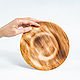 Flat wooden plate made of cedar (children's set) 190mm. T151. Children\'s tableware. ART OF SIBERIA. My Livemaster. Фото №6