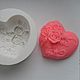 Silicone mold for soap and candles ' Heart', Form, Arkhangelsk,  Фото №1