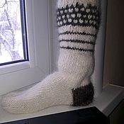 Аксессуары handmade. Livemaster - original item Socks-socks from dog down (wool). Handmade.