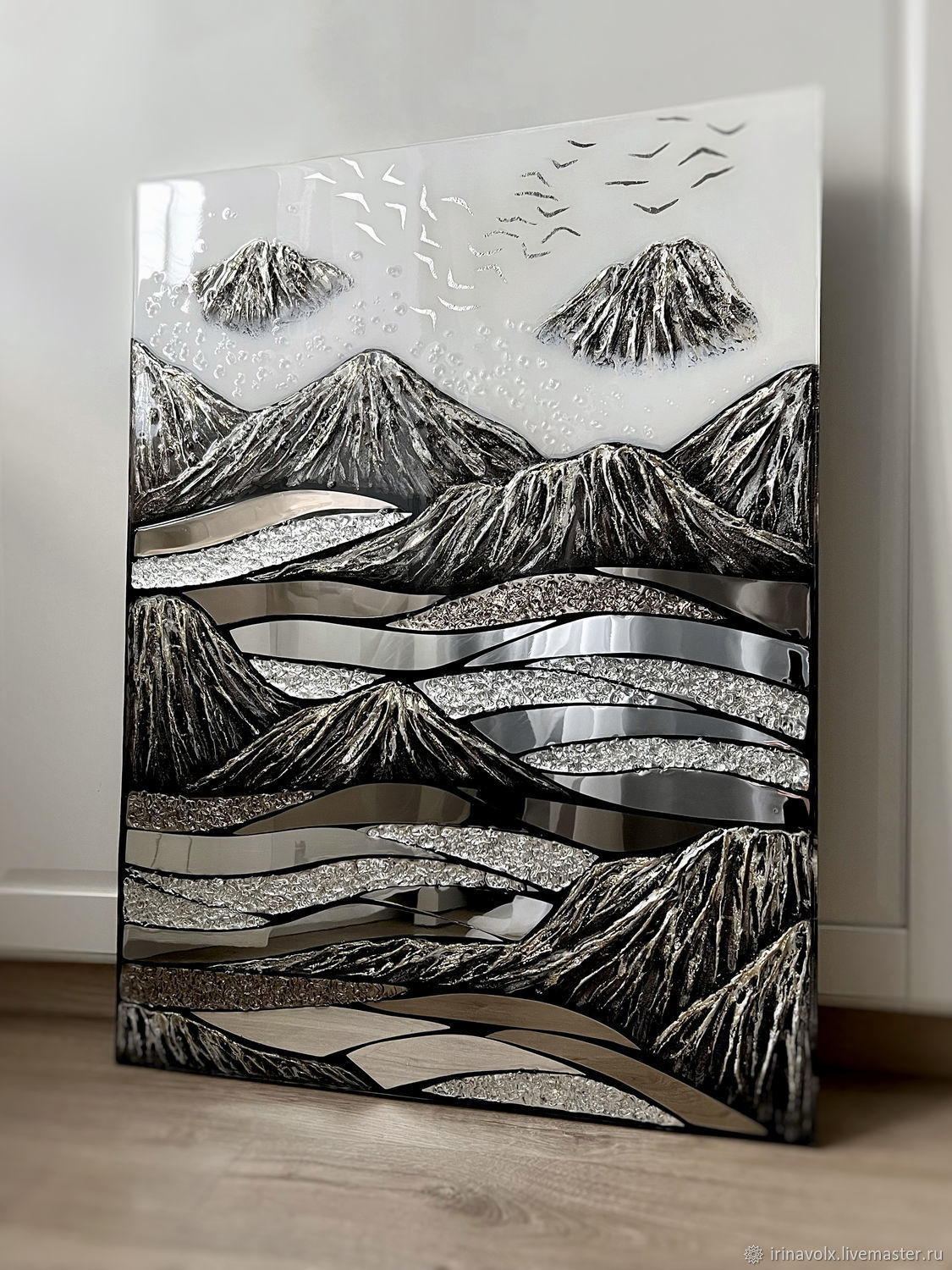 Зеркальная картина Горное озеро 60×80см в интернет-магазине Ярмарка ...