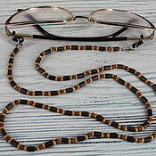 Работы для детей, handmade. Livemaster - original item Eyeglass Holders/ Beads, Cord, Chain. Handmade.