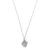 Украшения handmade. Livemaster - original item Anatomical heart pendant, 925 silver. Handmade.