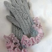 Аксессуары handmade. Livemaster - original item A copy of the product openwork gloves Haze. Handmade.