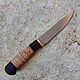 Knife 'Ladoga-1' 95h18 birch hornbeam. Knives. Artesaos e Fortuna. Online shopping on My Livemaster.  Фото №2