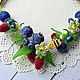 Set for girls 'berries' (purse and necklace), Gift for newborn, Kolomna,  Фото №1