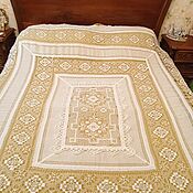 Для дома и интерьера handmade. Livemaster - original item Bedspreads: Bedspread with handmade lace. Italy. Handmade.