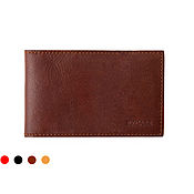 Credit card holder male and female Orest brown / Buy leather