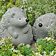 A pair of hedgehogs made of concrete garden figurines Provence. Figurines. Decor concrete Azov Garden. Online shopping on My Livemaster.  Фото №2