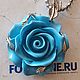 Coral pendant 'Blue ROSE' Silvering, Pendant, Moscow,  Фото №1