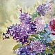 Watercolour, painting watercolors. Flowers. A bouquet of lilacs. Pictures. ArtShipilina. Online shopping on My Livemaster.  Фото №2