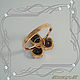Ring 'Flower (heart)' gold 585, natural Rauch-Topaz. Rings. MaksimJewelryStudio. My Livemaster. Фото №4