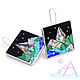 EARRINGS Landscape of natural stones. Earrings of a copyrighted work, Earrings, Moscow,  Фото №1