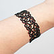 Black Lace Bracelet. Braided bracelet. asbaik (asbaik). Online shopping on My Livemaster.  Фото №2