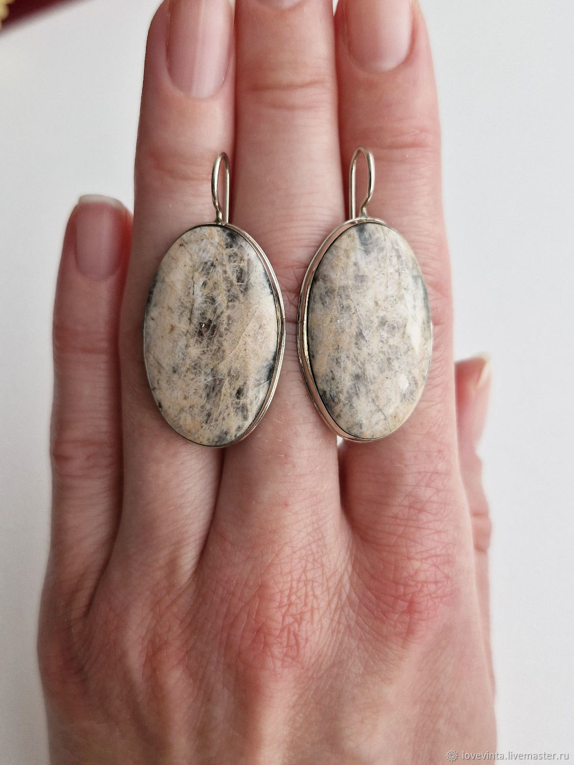 Винтаж: Комплекты украшений винтажные: Серьги и Кольцо Полевой Шпат ...