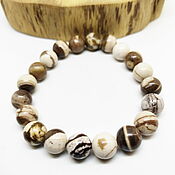 Украшения handmade. Livemaster - original item Coffee Day Bracelet (marble). Handmade.