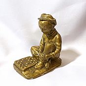 Винтаж handmade. Livemaster - original item Chinese Boy Figurine Plaster Old China 1950s. Handmade.